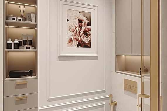 дизайн квартиры с кухней-гостиной9