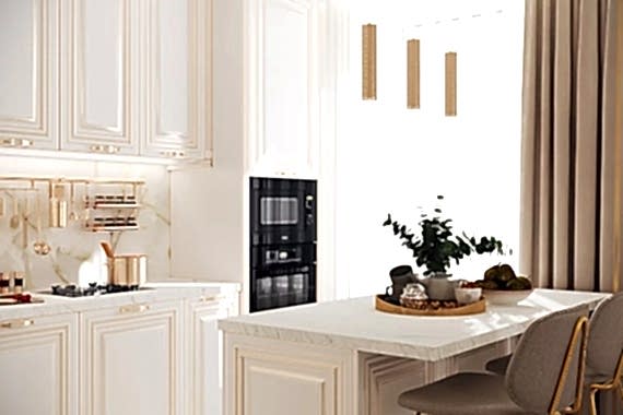 дизайн интерьера кухни-гостиной цена