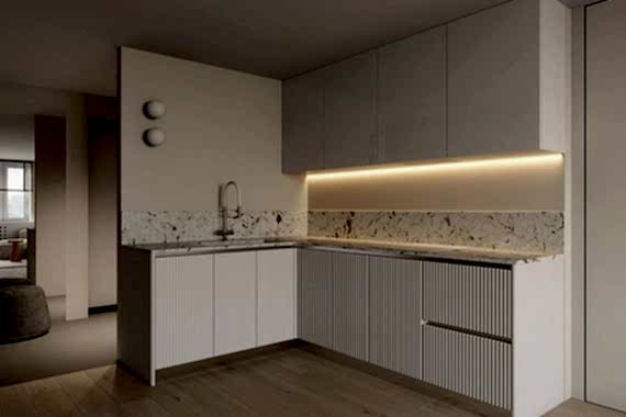 дизайн квартиры в серых тонах