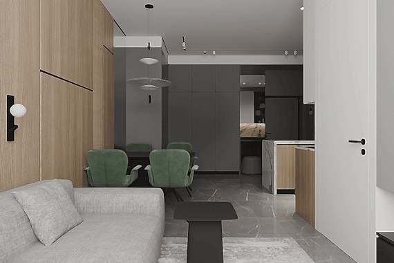 Минималистичный дизайн компактной квартиры8