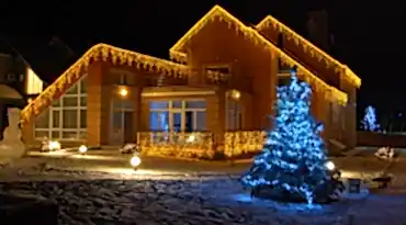 новогодняя иллюминация дома